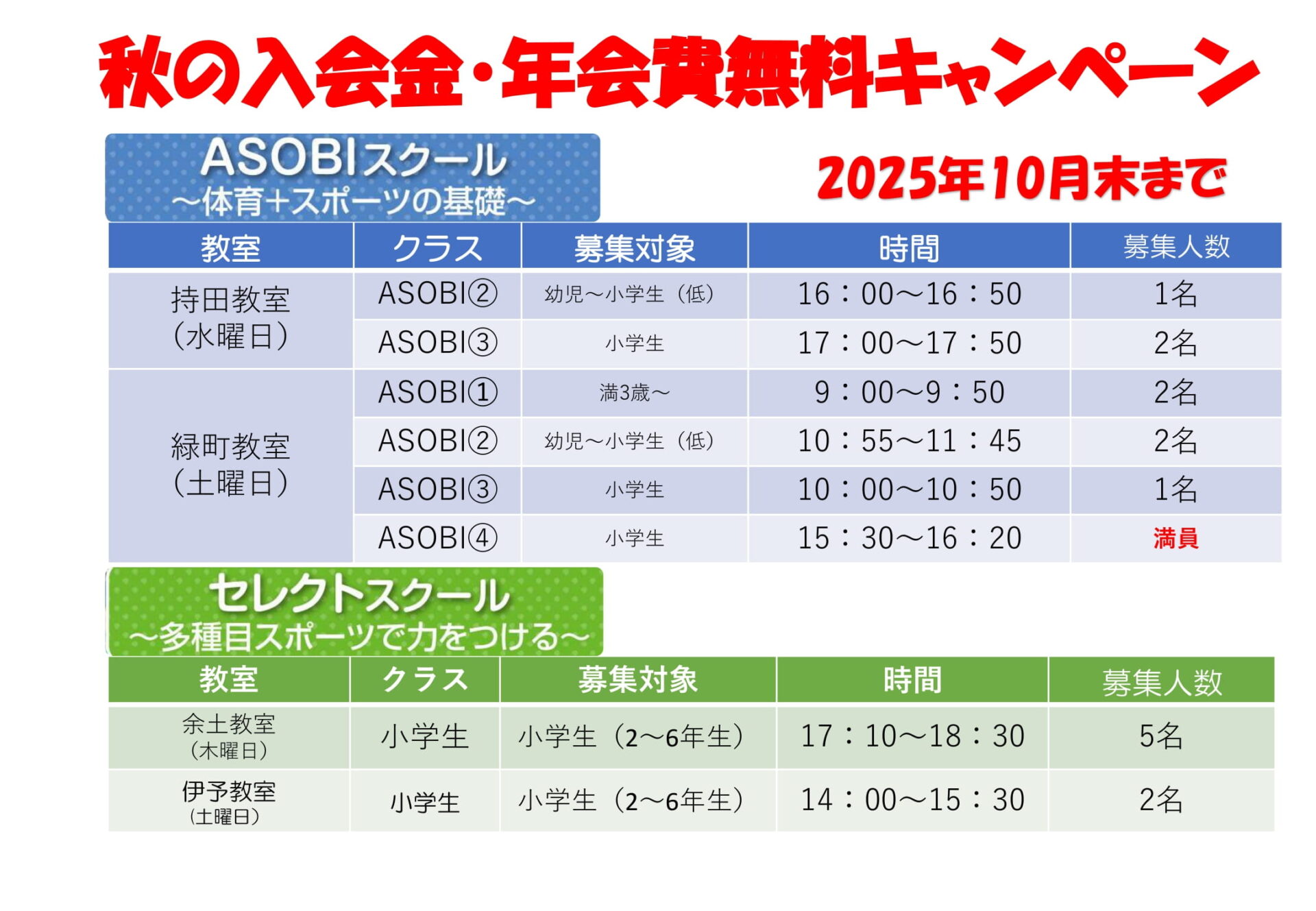 体操教室　体育教室　スポーツ教室　松山市　緑町教室　持田教室　余土教室　伊予教室